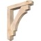 Ekena Millwork Merced Arts and Crafts Smooth Bracket w/ Offset Brace, Douglas Fir, 5 1/2"W x 30"D x 34"H BKT0604X30X34MRC03SDF - alternate 1